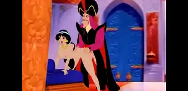  Arabian Nights - Princess Jasmine fucked by bad wizard